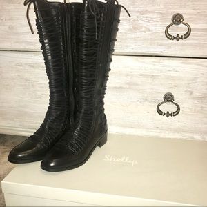 New SHELLY'S LONDON 'Liverpool' Lace-up Tall boots